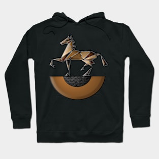 geometric horse Hoodie